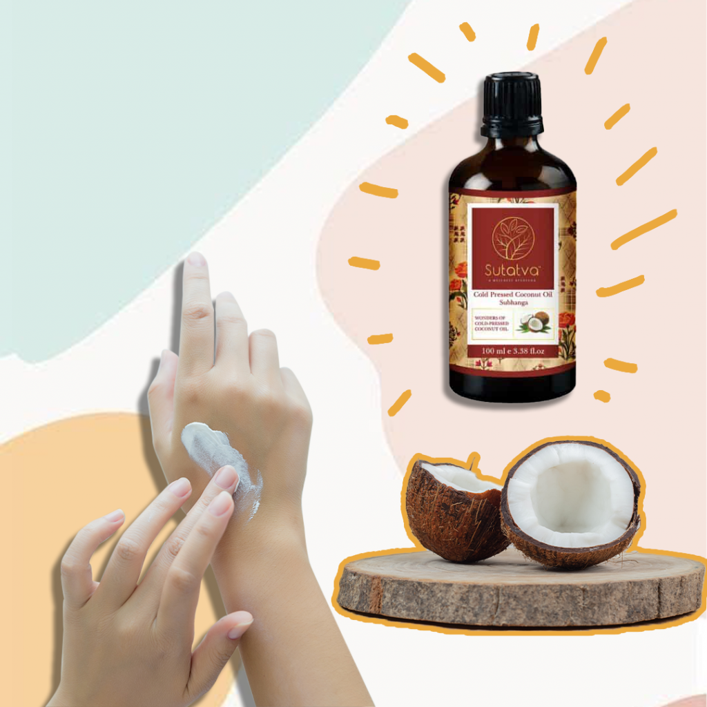 Coconut oil can be used as a skin moisturizer